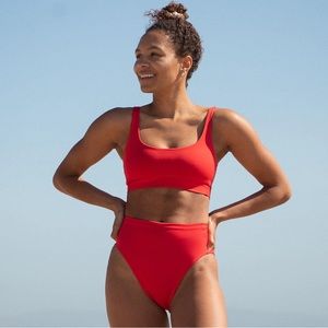 Left on Friday - Double Scoop Top & Hi Hi Bottoms - M